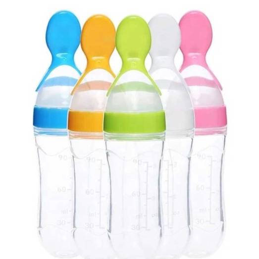 Baby Silicone Food Feeder Bottles With Spoon Manufacturers in Chennai