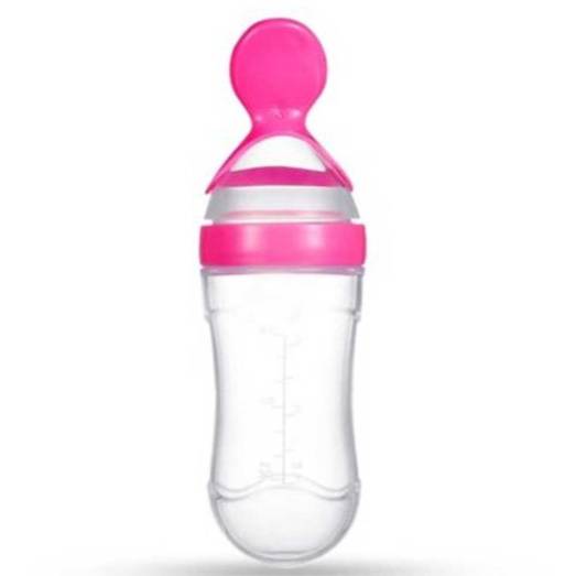 Pink Baby Spoon Feeder Bottle Manufacturers in Ahmedabad